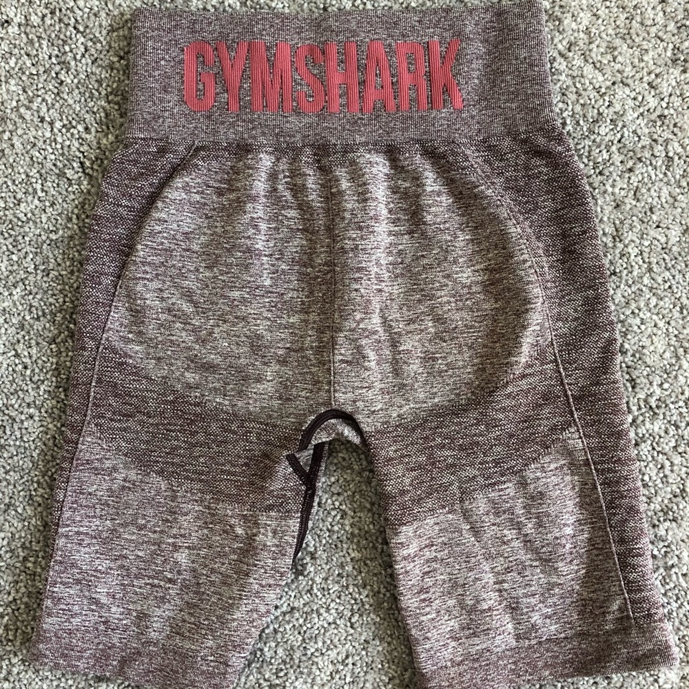 Gymshark Flex Cycling Shorts Burgundy/ Pink Small